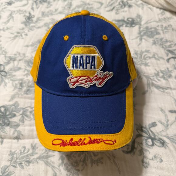 NASCAR NAPA Racing Hat Blue & Yellow Cap - Picture 2 of 4